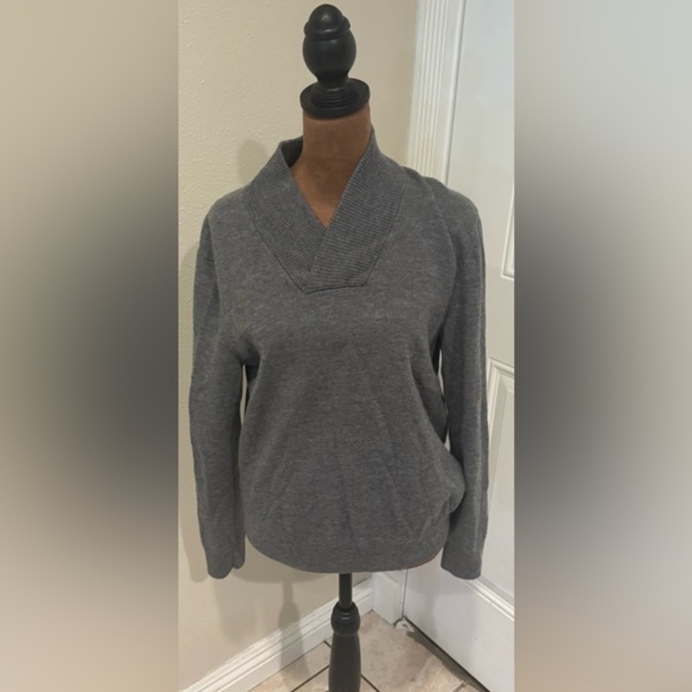 Express Charcoal Cowl Neck Sweater
